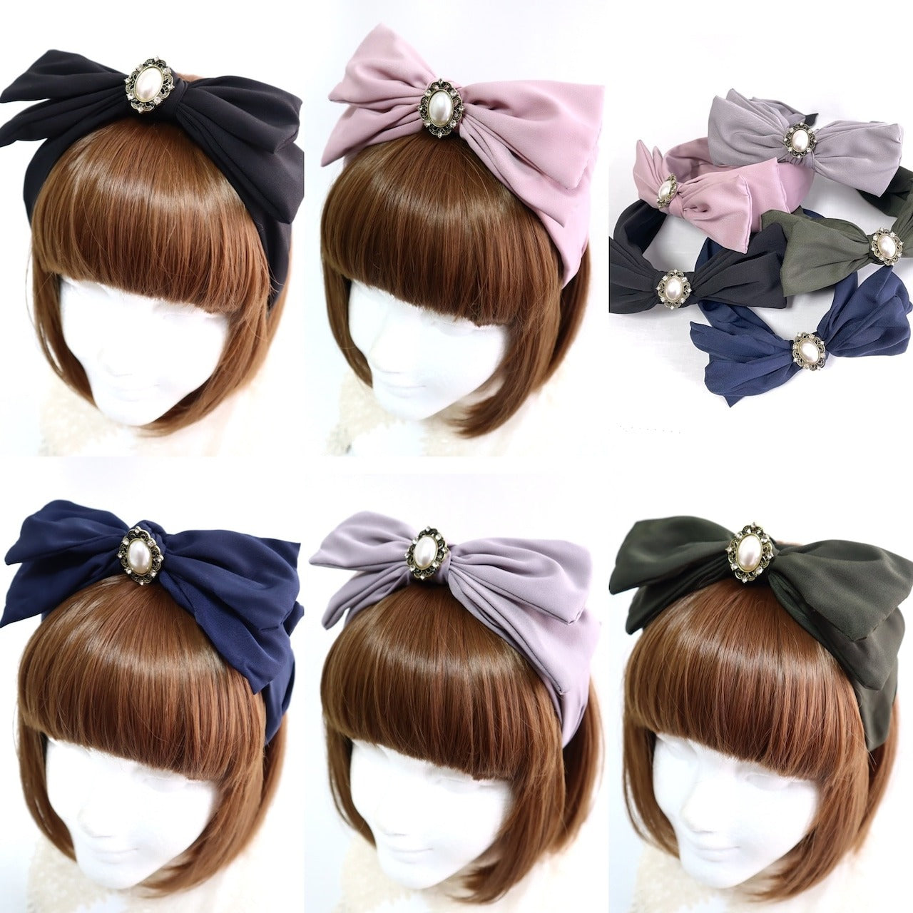 【Morun×Muuna Stoik】モランムーナストイック Graceカチューシャ ピンク/グリーン ★サマーセール対象商品8月23日(日)まで★