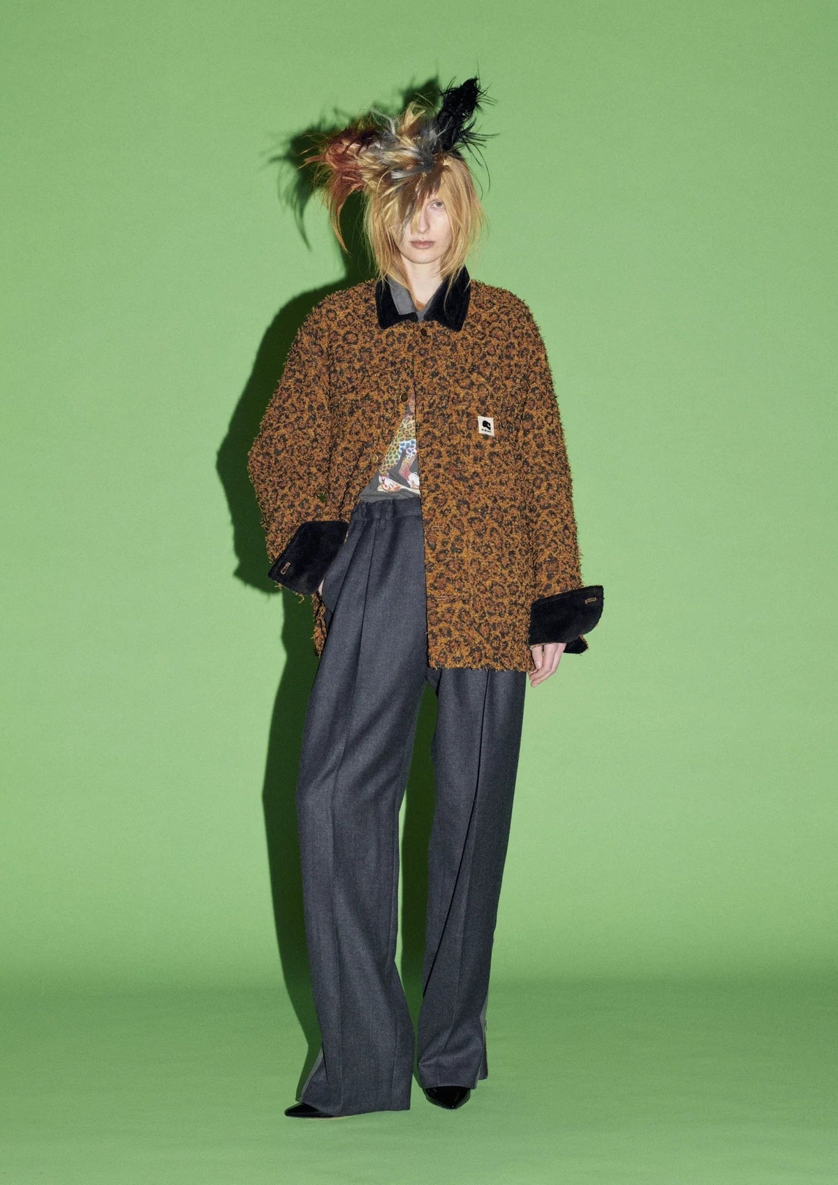【New Rose】 CHECK JACQUARD × MOHAIR