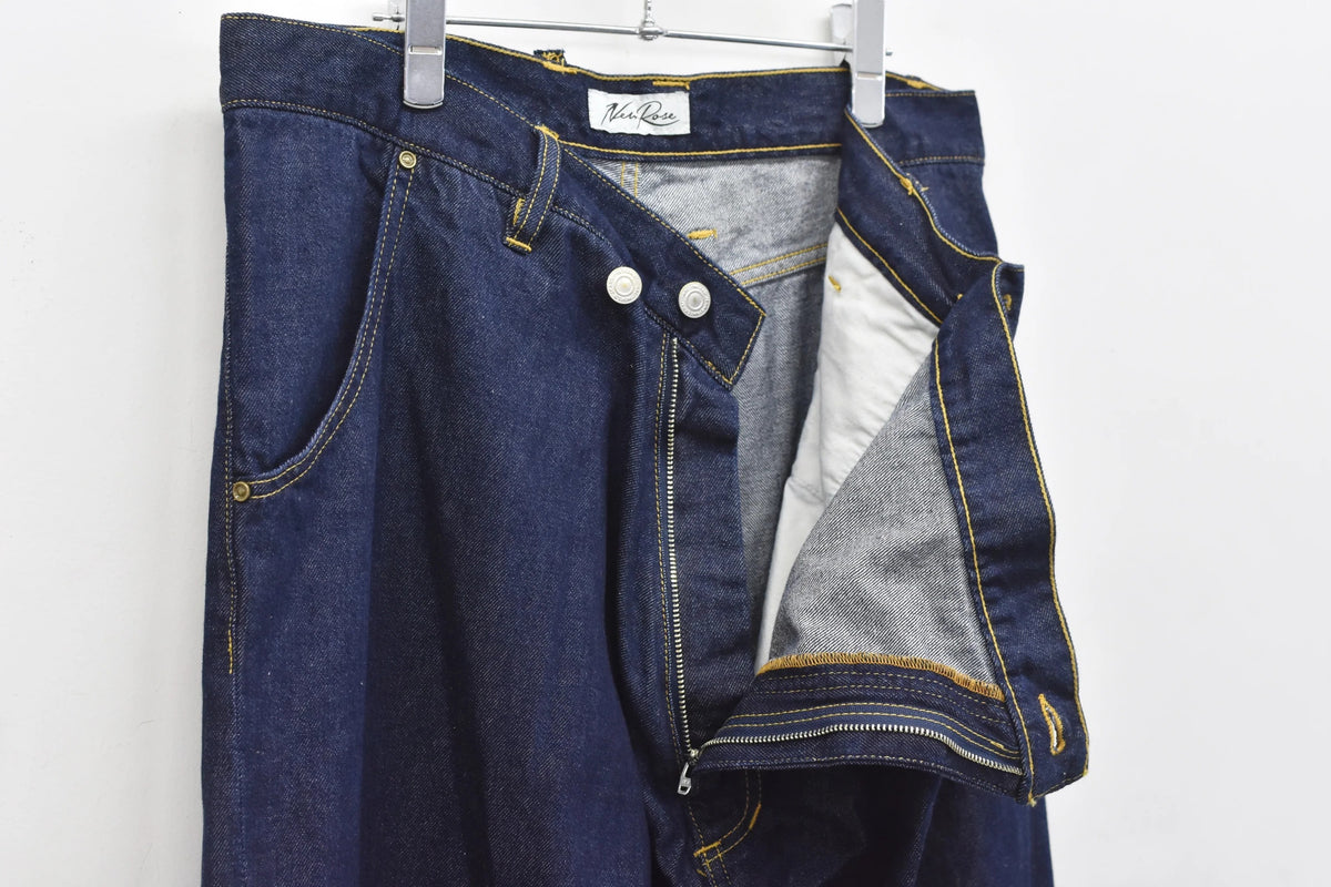 【New Rose】★예약 접수중★FOLD THE WAIST PANTS (wash finish)
