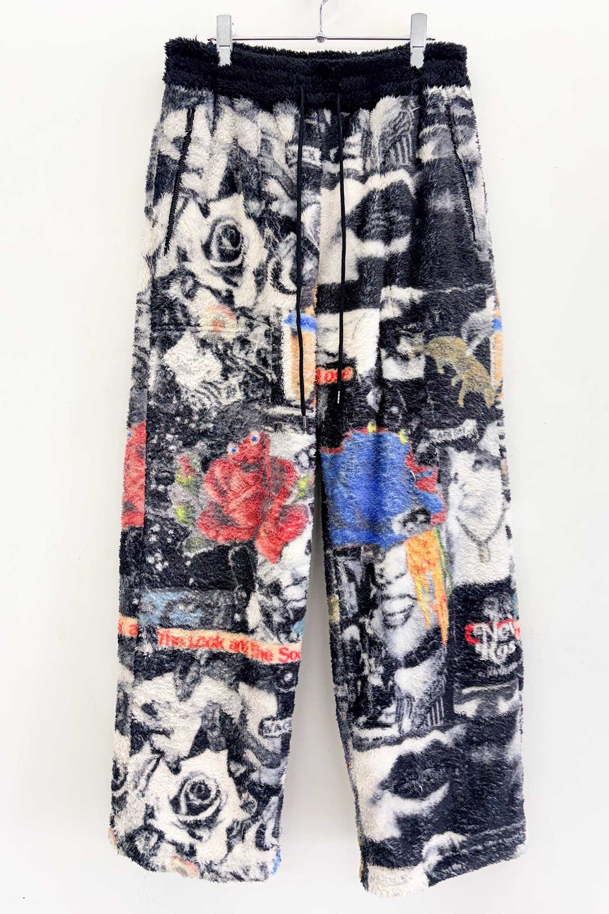 【New Rose】 FLEECE RELAX PANTS / all-over print