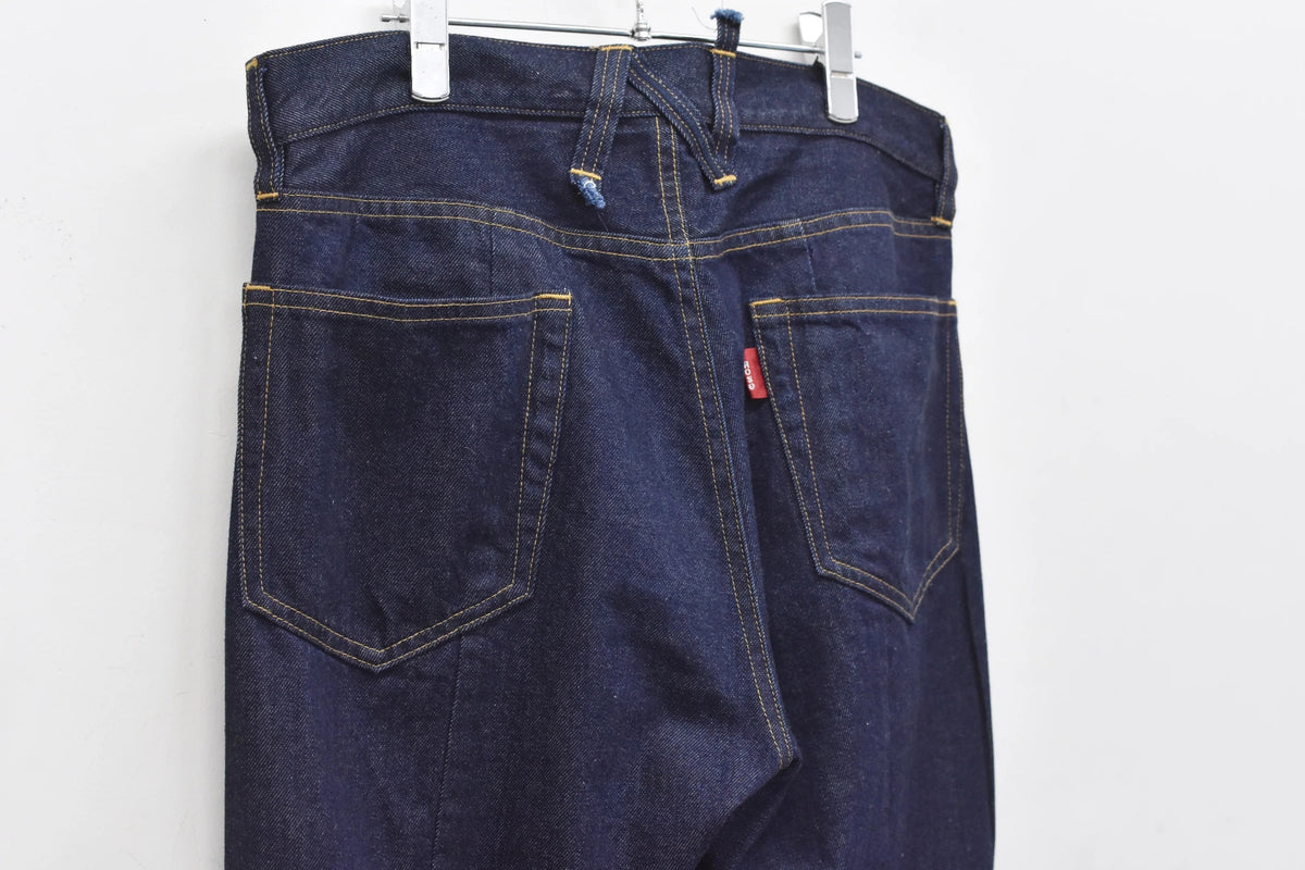 【New Rose】 ★ご予約受付中★ MIDDLE FIT FLARE PANTS (wash finish) NAVY