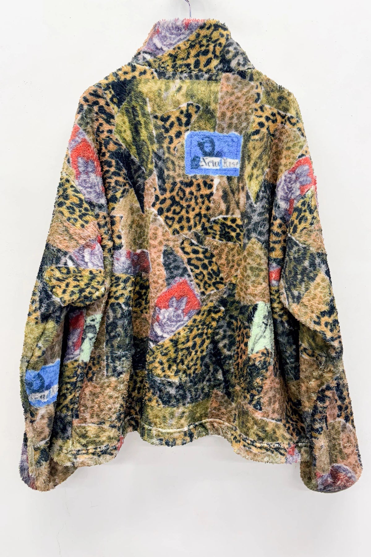 【New Rose】 FLEECE HALF ZIP UP BLOUSON / all-over print