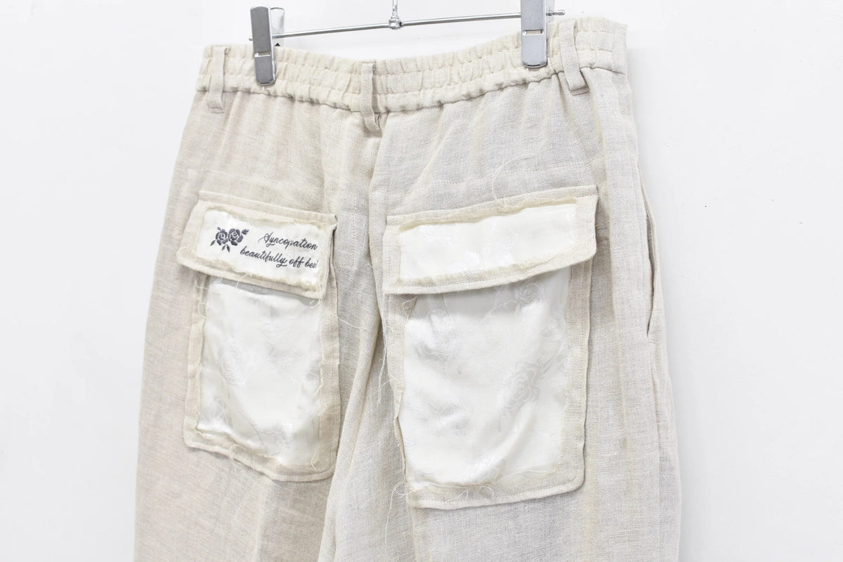 【New Rose】★예약 접수 중★40/- LINEN VOILE 2TUCK PANTS