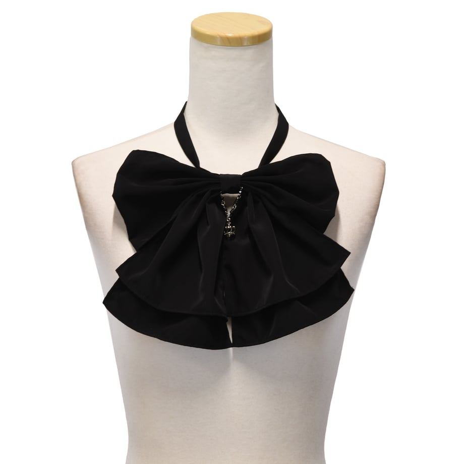 【Sheglit】シェグリット ロイヤルクラウンリボンジャボ ホワイトボルドーブラック