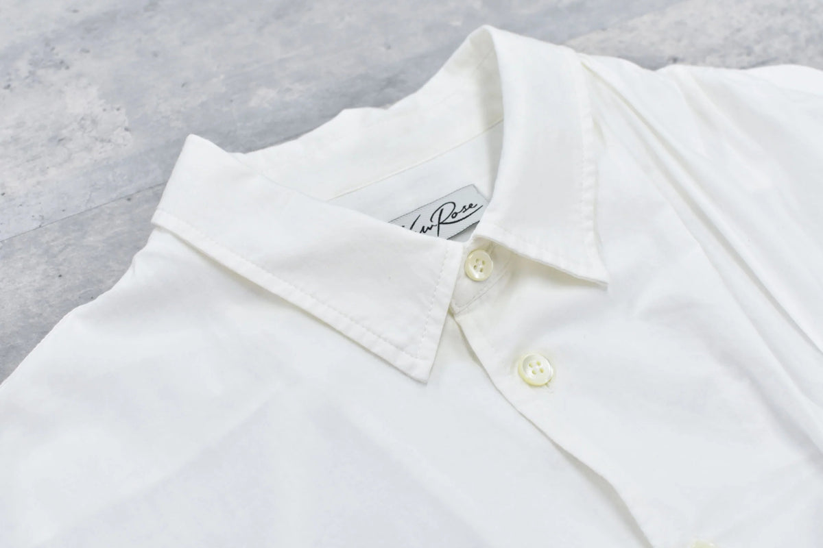 【New Rose】 Embroidery Wrinklework Long-sleeve Shirt