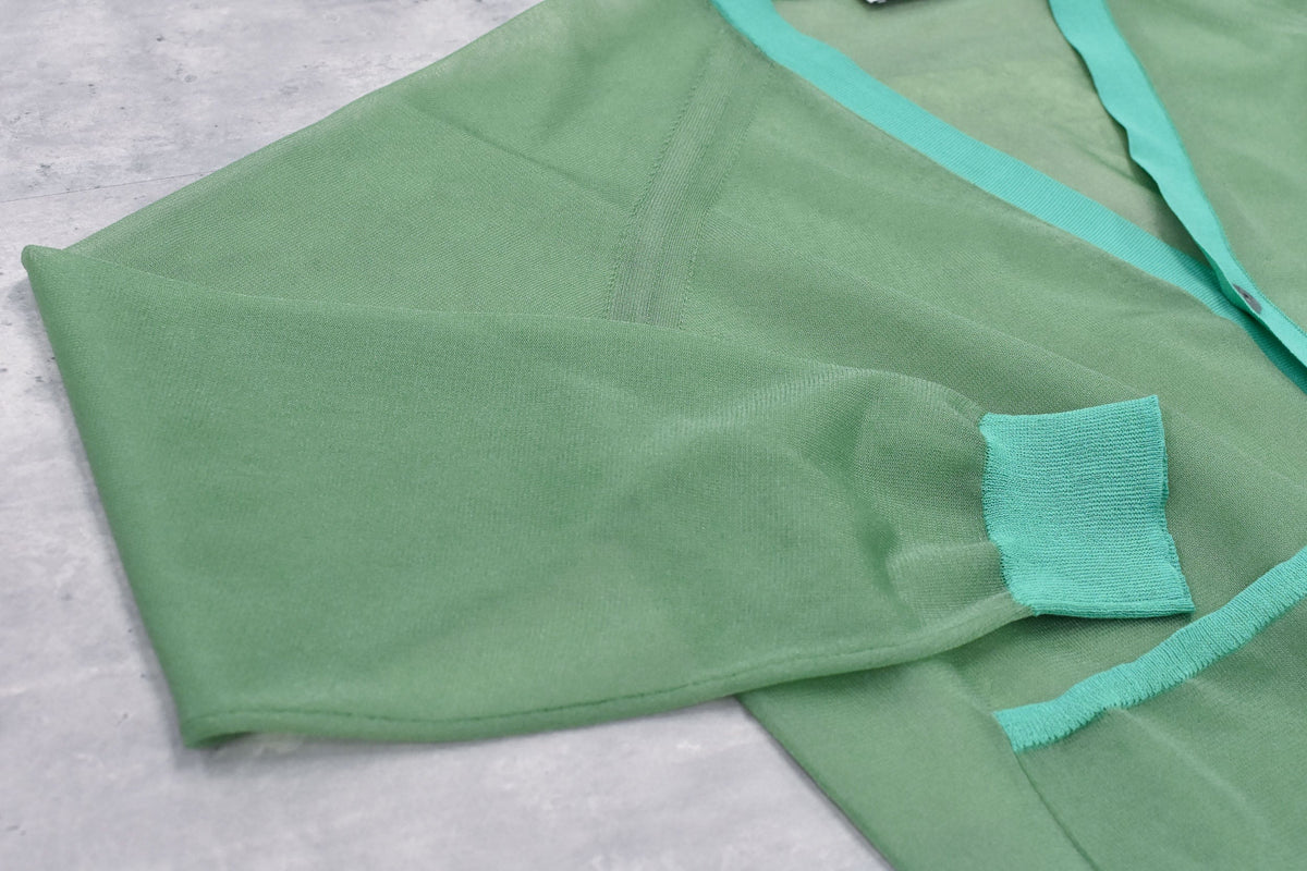 【New Rose】 Sheer Knit Cardigan / Airbrush