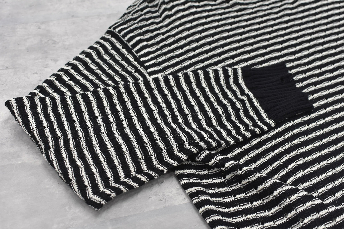 【New Rose】 Links Knitting Destroy Pullover