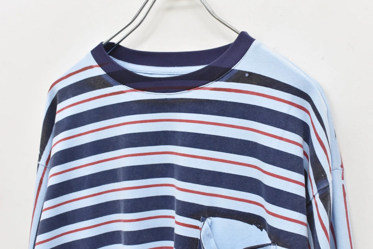 【New Rose】 ★ご予約受付中★ DIAGONAL STRIPE PRINT L/S Tee