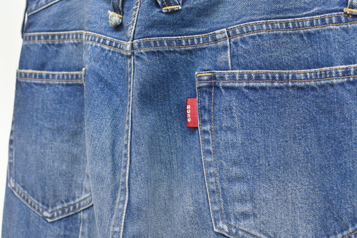 【New Rose】 ★ご予約受付中★ MIDDLE FIT FLARE PANTS (Distressed finish)