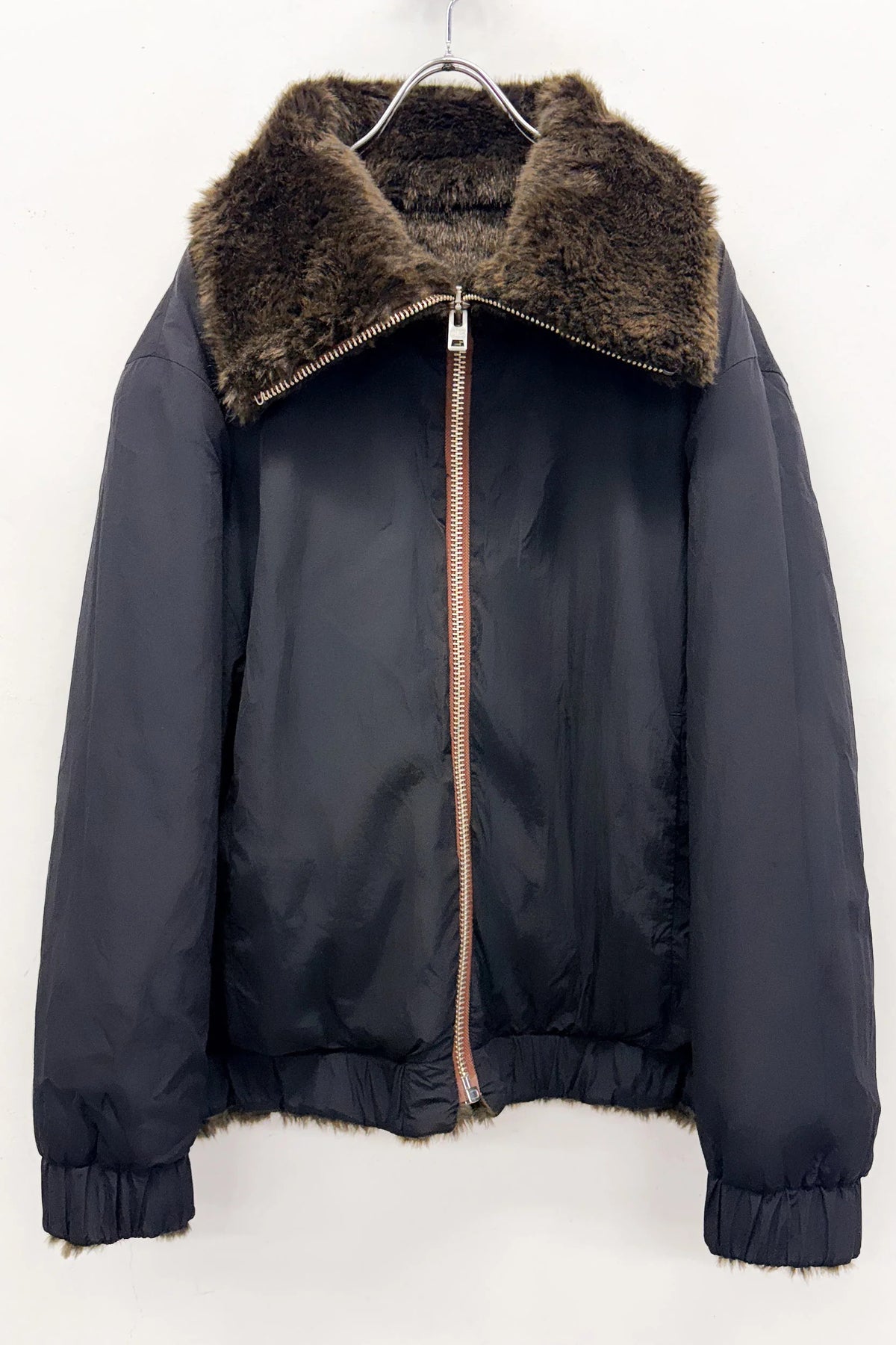 【New Rose】 ANIMAL FUR BLOUSON / REVERSIBLE