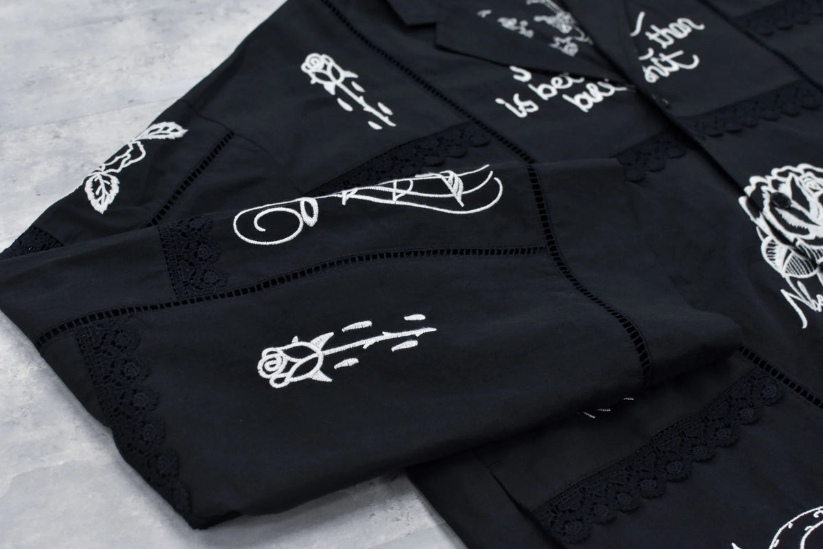 【New Rose】 【Restock】Ladder Race×Embroidery Jacket