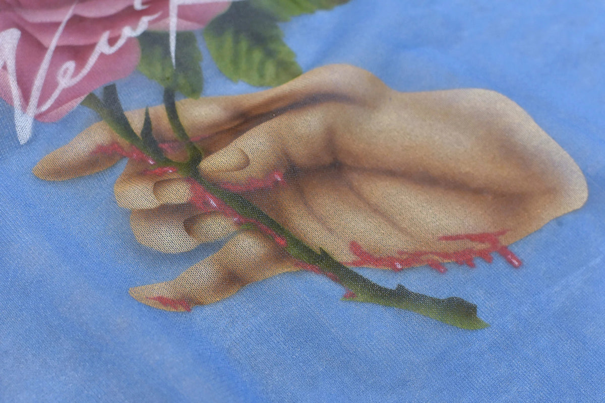 【New Rose】 Sheer Knit Pullover / Airbrush
