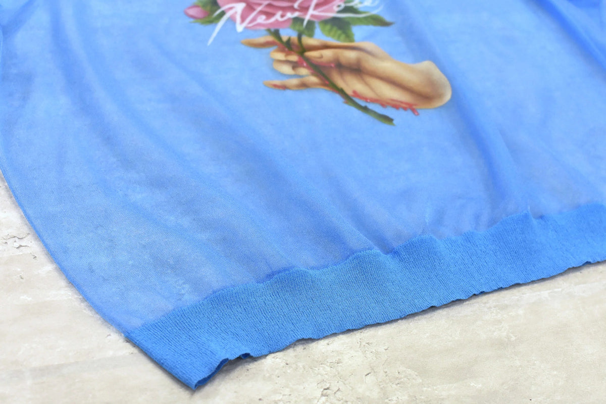 【New Rose】 Sheer Knit Pullover / Airbrush
