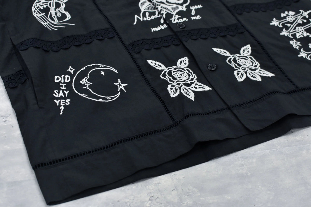 【New Rose】 【Restock】Ladder Race×Embroidery Jacket