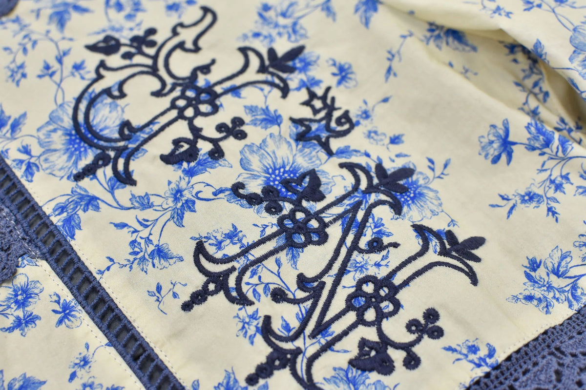 【New Rose】 Ladder Race×Embroidery Pants