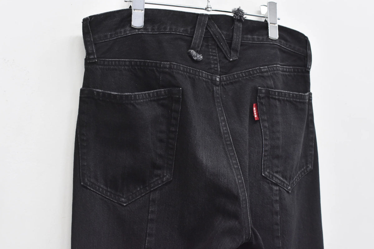 【New Rose】 ★ご予約受付中★ MIDDLE FIT FLARE PANTS (Distressed finish)