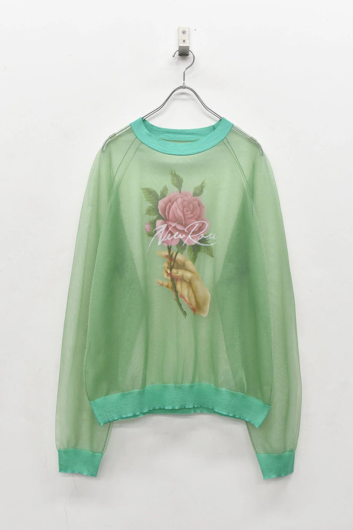 【New Rose】 Sheer Knit Pullover / Airbrush
