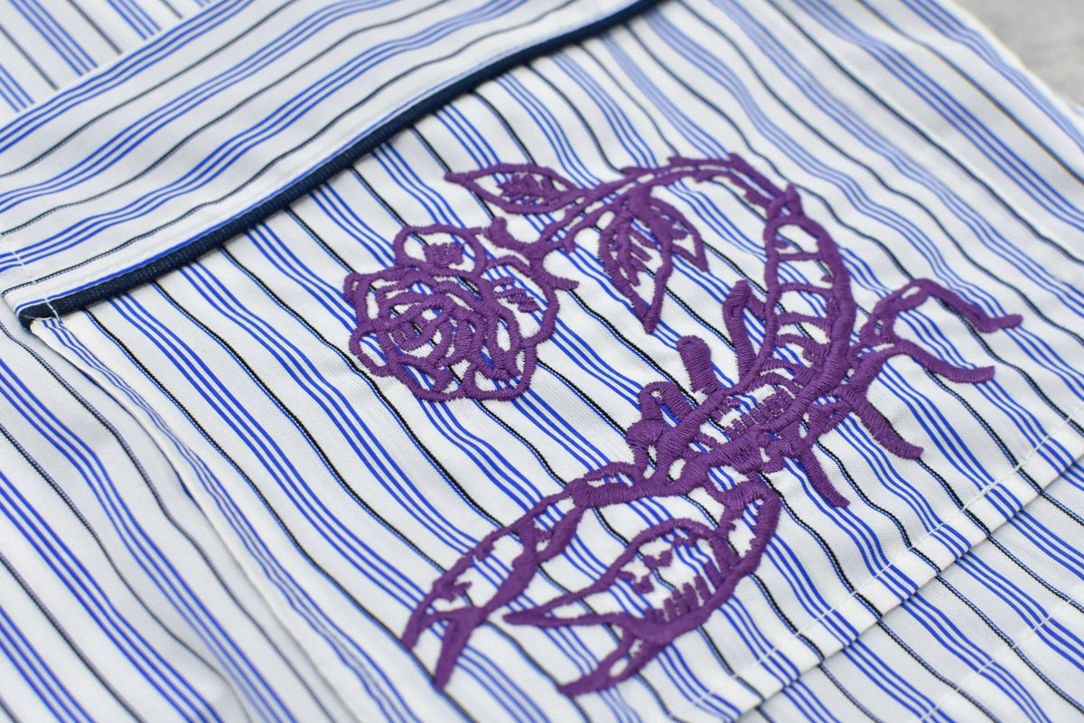 【New Rose】 Pajama Jacket / Embroidery,Print