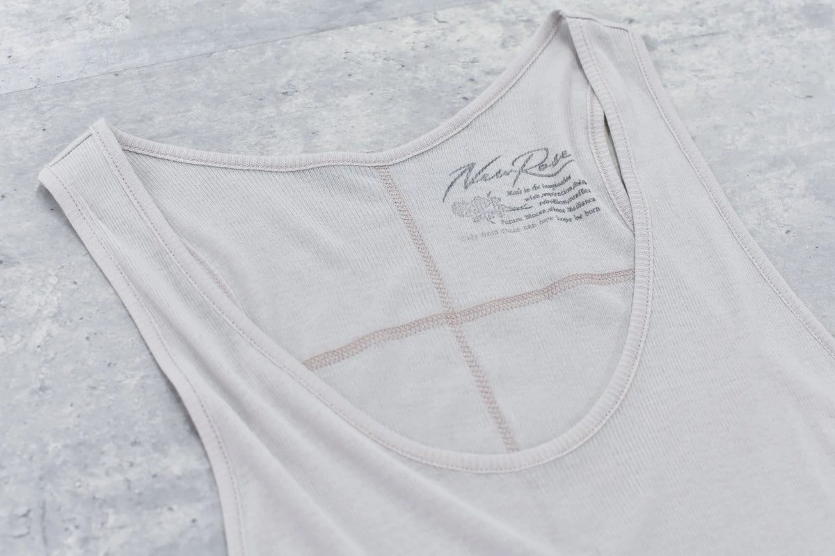 【New Rose】 Rib Tank Top