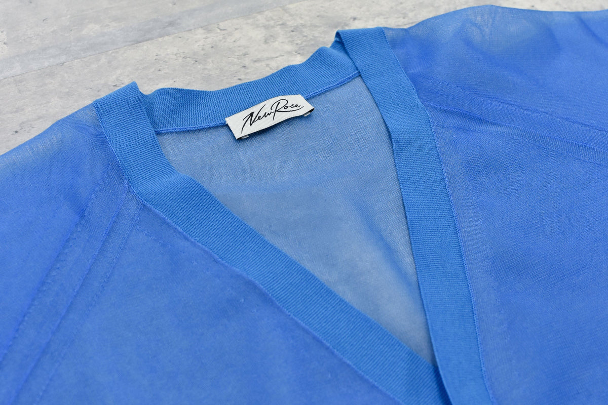 【New Rose】 Sheer Knit Cardigan / Airbrush