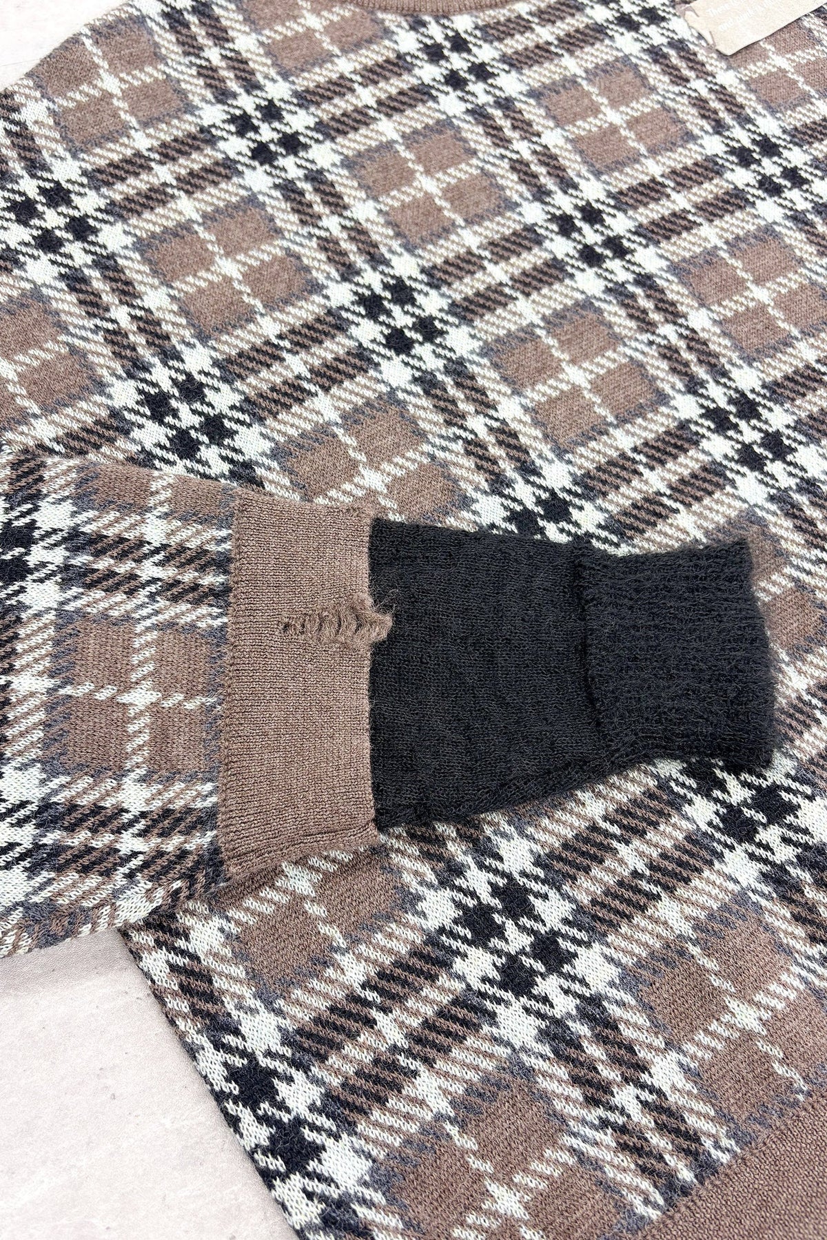 【New Rose】 CHECK JACQUARD × MOHAIR