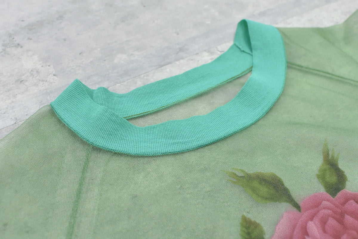 【New Rose】 Sheer Knit Pullover / Airbrush
