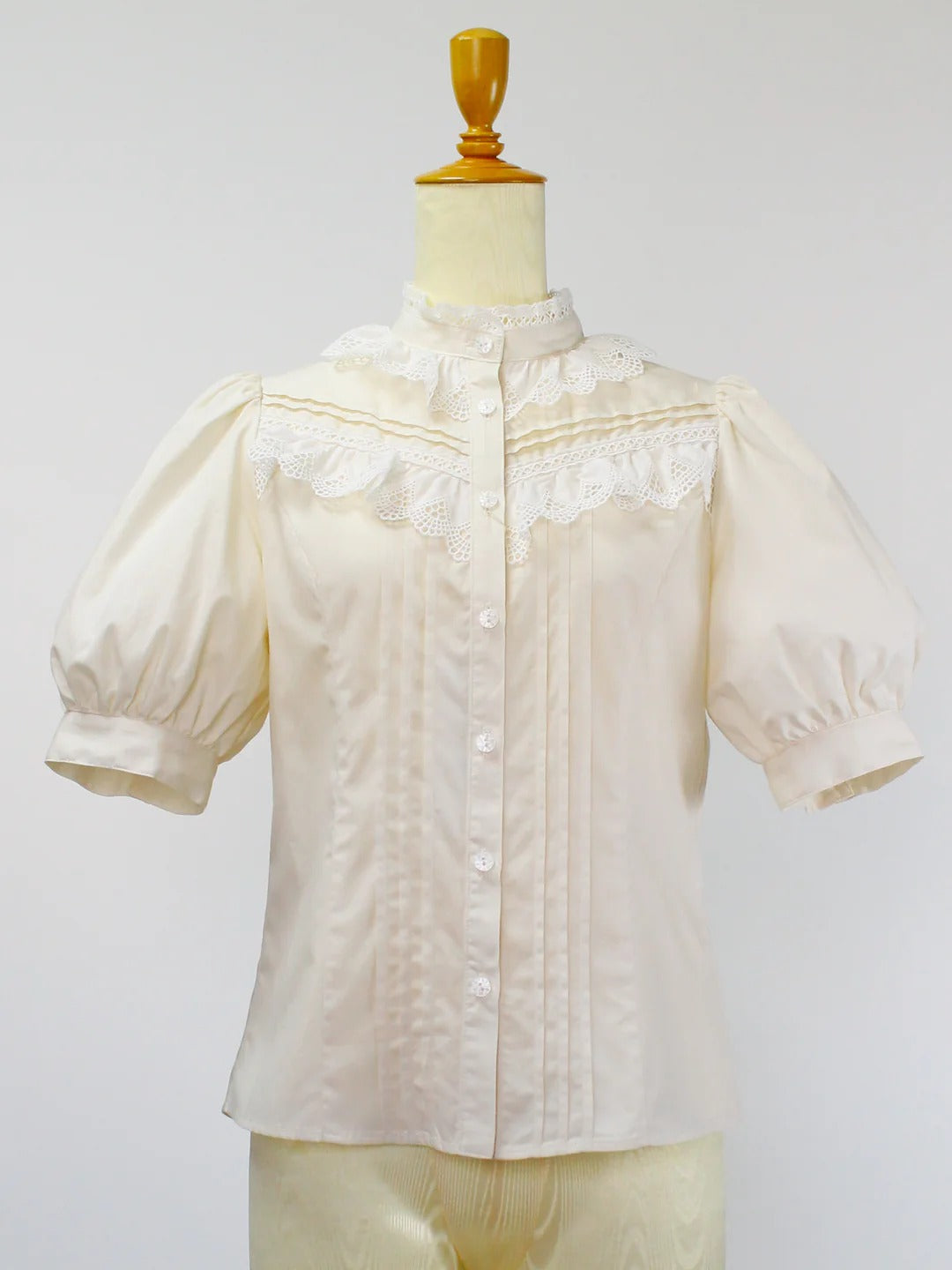 【Victorian maiden】ヴィクトリアンメイデン コットンレースフリルブラウス アイボリー