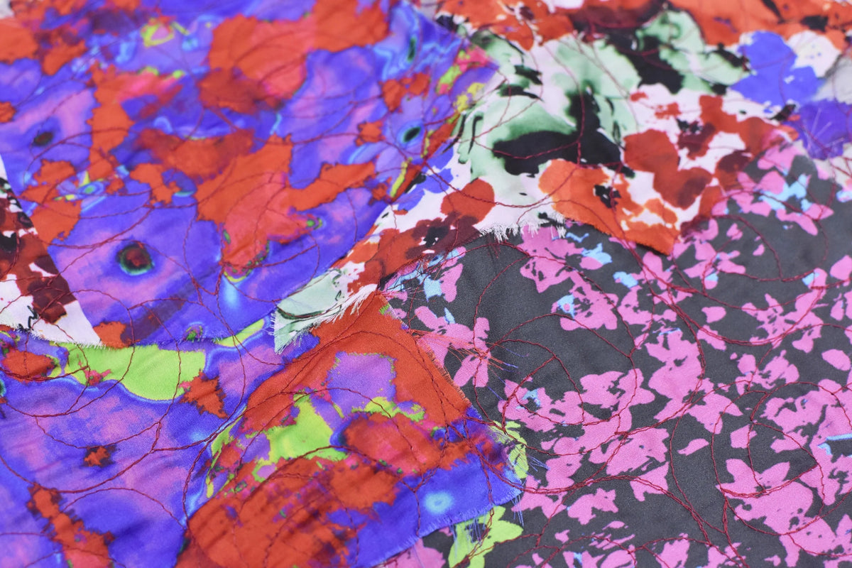 【New Rose】★예약 접수 중★FLOWER PATCHWORK PANTS
