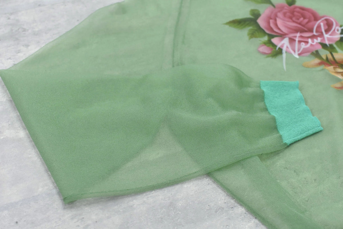 【New Rose】 Sheer Knit Pullover / Airbrush