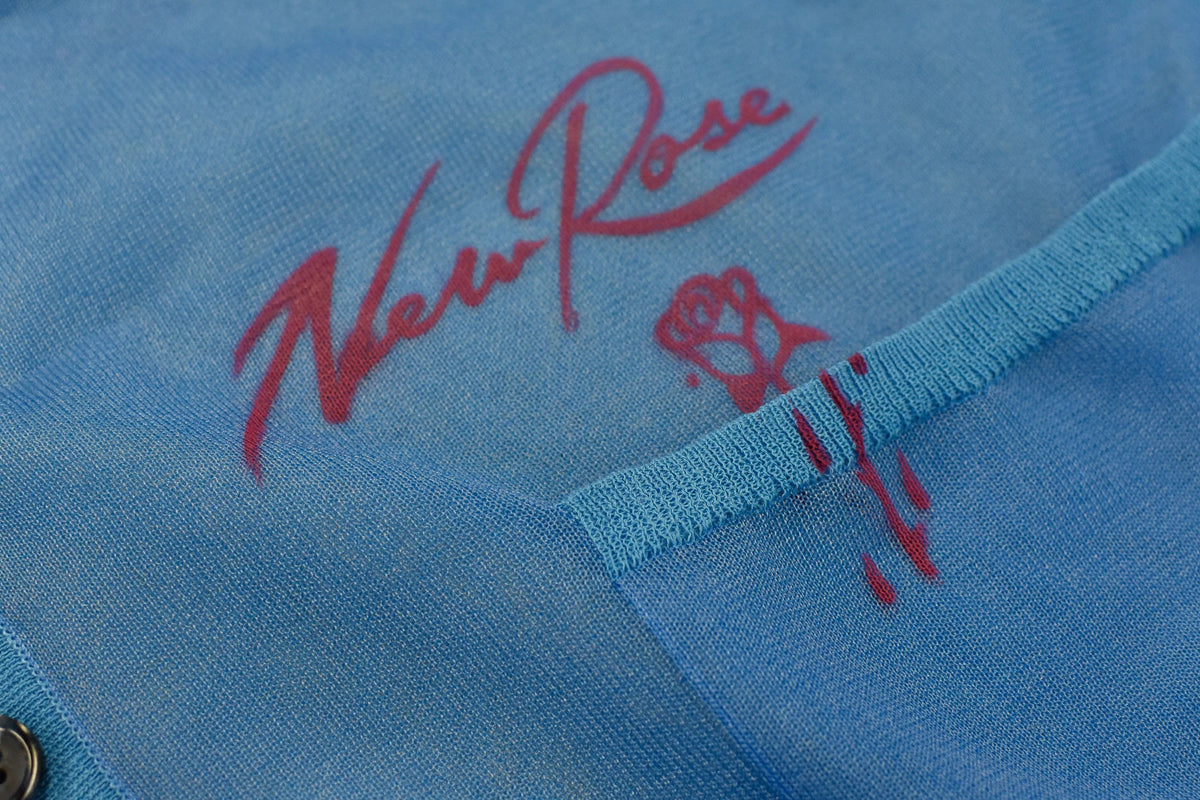 【New Rose】 Sheer Knit Cardigan / Airbrush