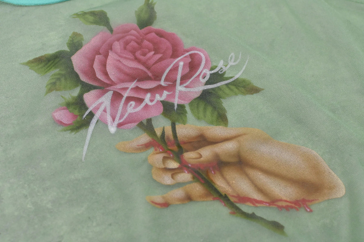 【New Rose】 Sheer Knit Pullover / Airbrush