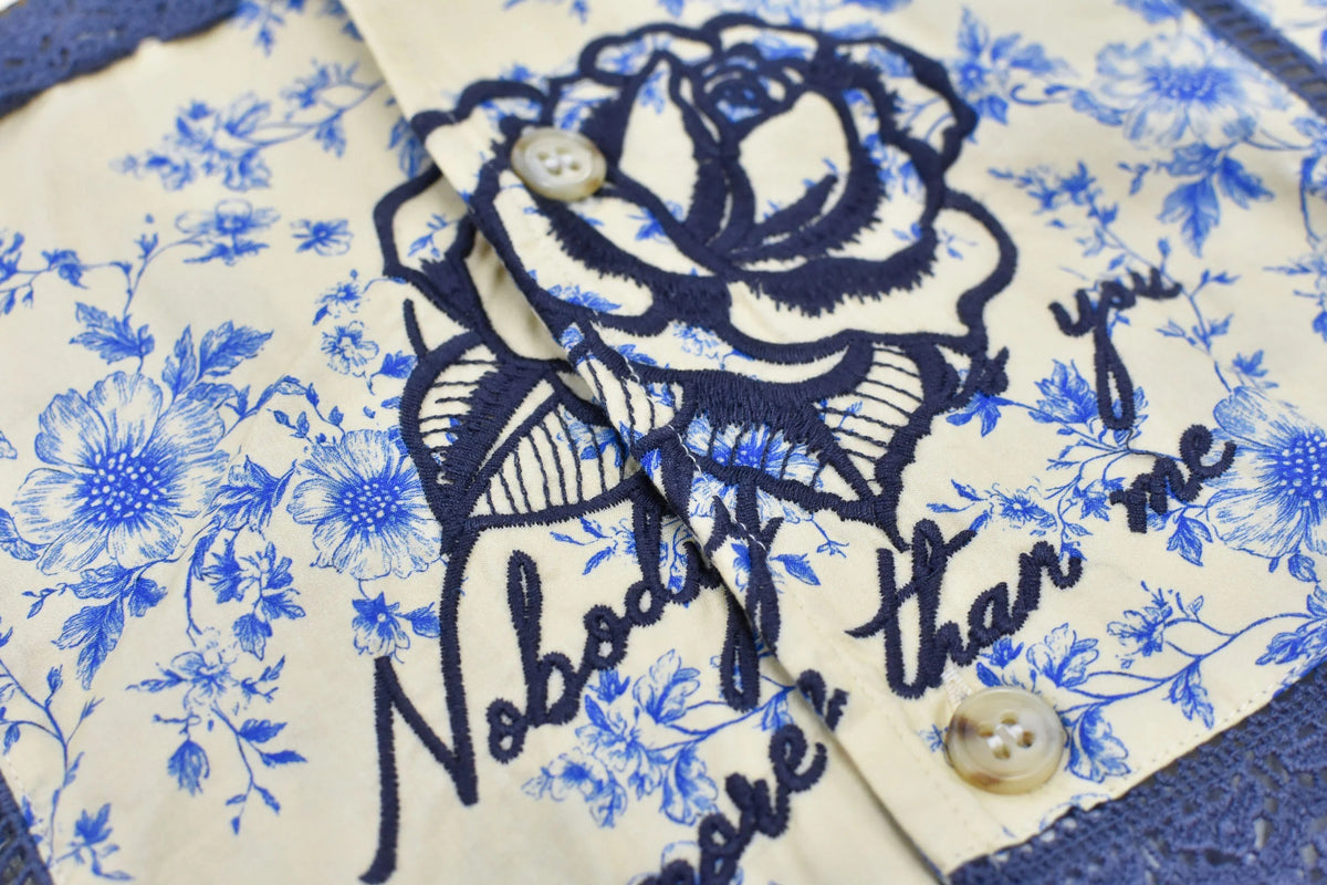 【New Rose】 【Restock】Ladder Race×Embroidery Jacket