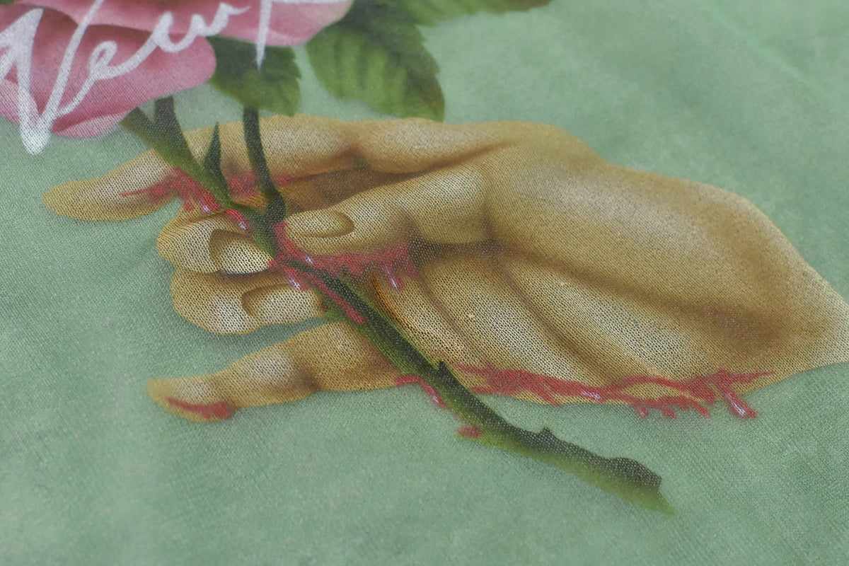 【New Rose】 Sheer Knit Pullover / Airbrush