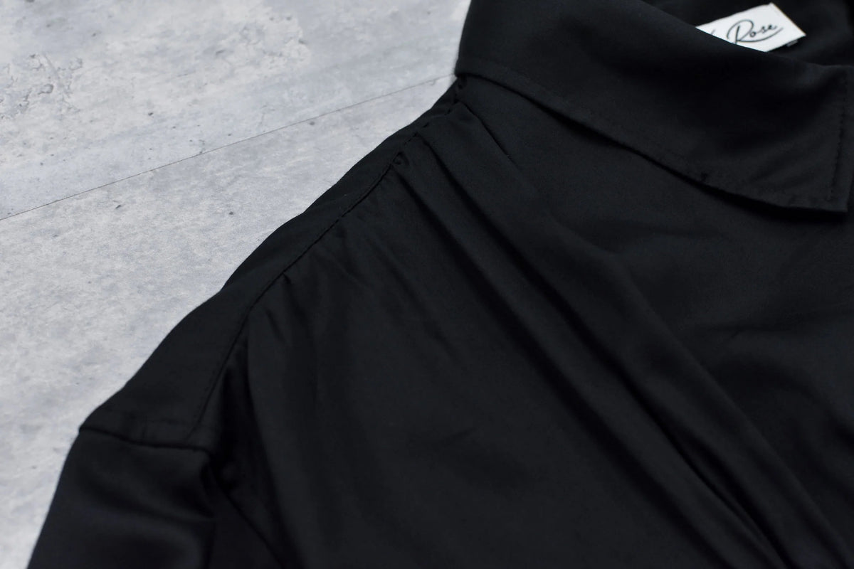 【New Rose】 Embroidery Wrinklework Blouson