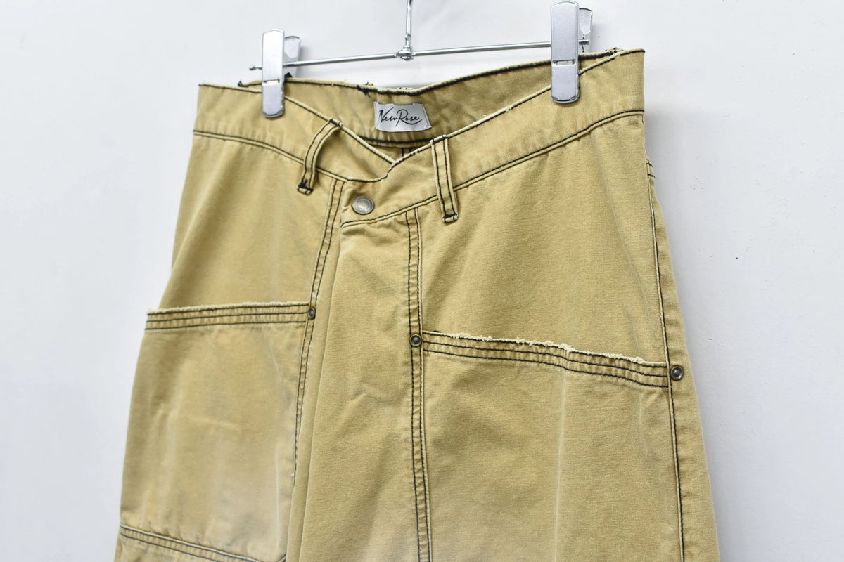 【New Rose】 【New Color ! 】Fold The Waist Pants ¥