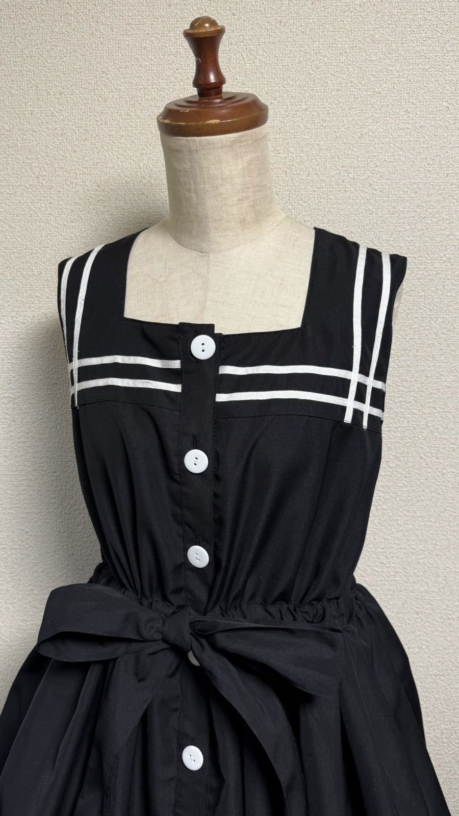 【Physical Drop】フィジカルドロップ セーラーJSK 【黒×白ライン】