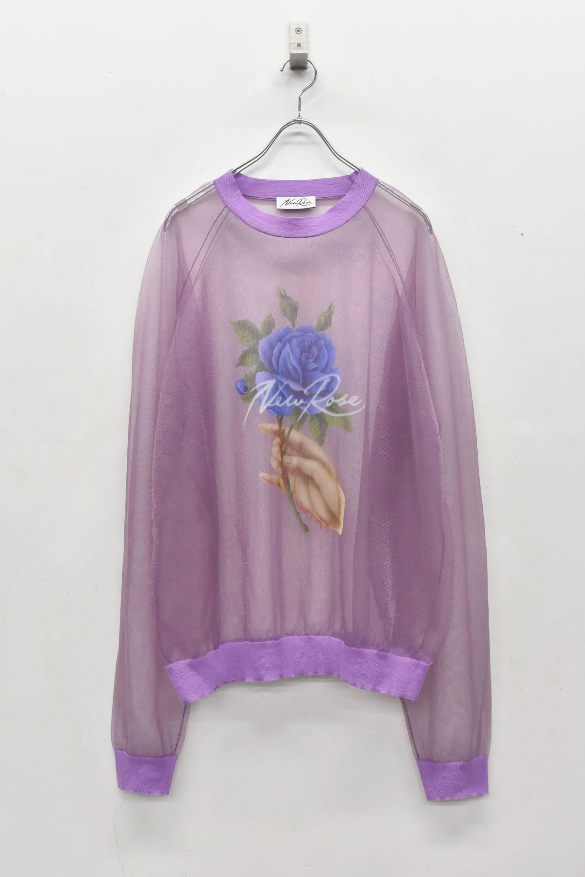 【New Rose】 Sheer Knit Pullover / Airbrush