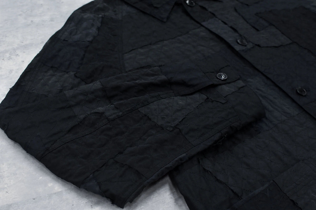 【New Rose】 Patchwork Quilt Raglan Sleeve Coat