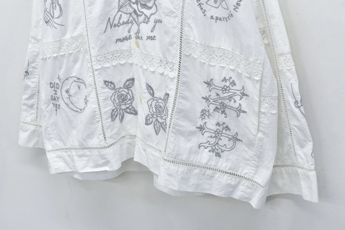 【New Rose】 【Restock】Ladder Race×Embroidery Jacket