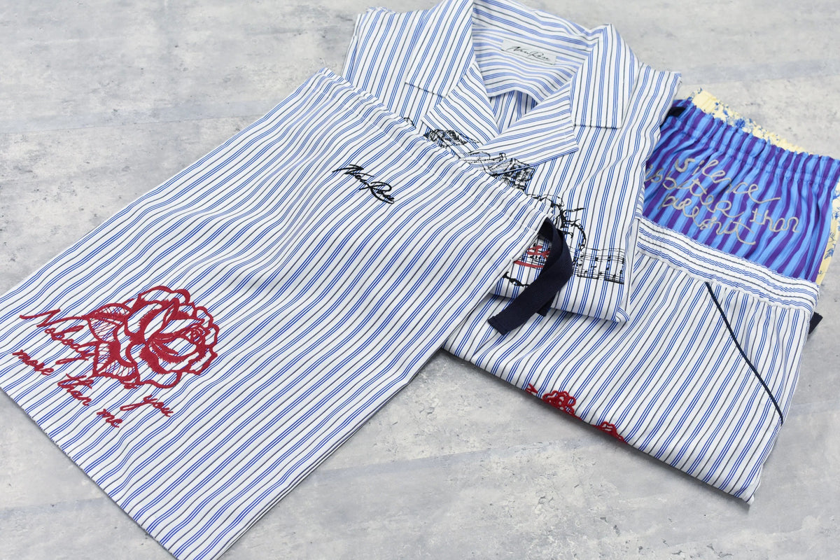【New Rose】 Pajamas Bag / Embroidery