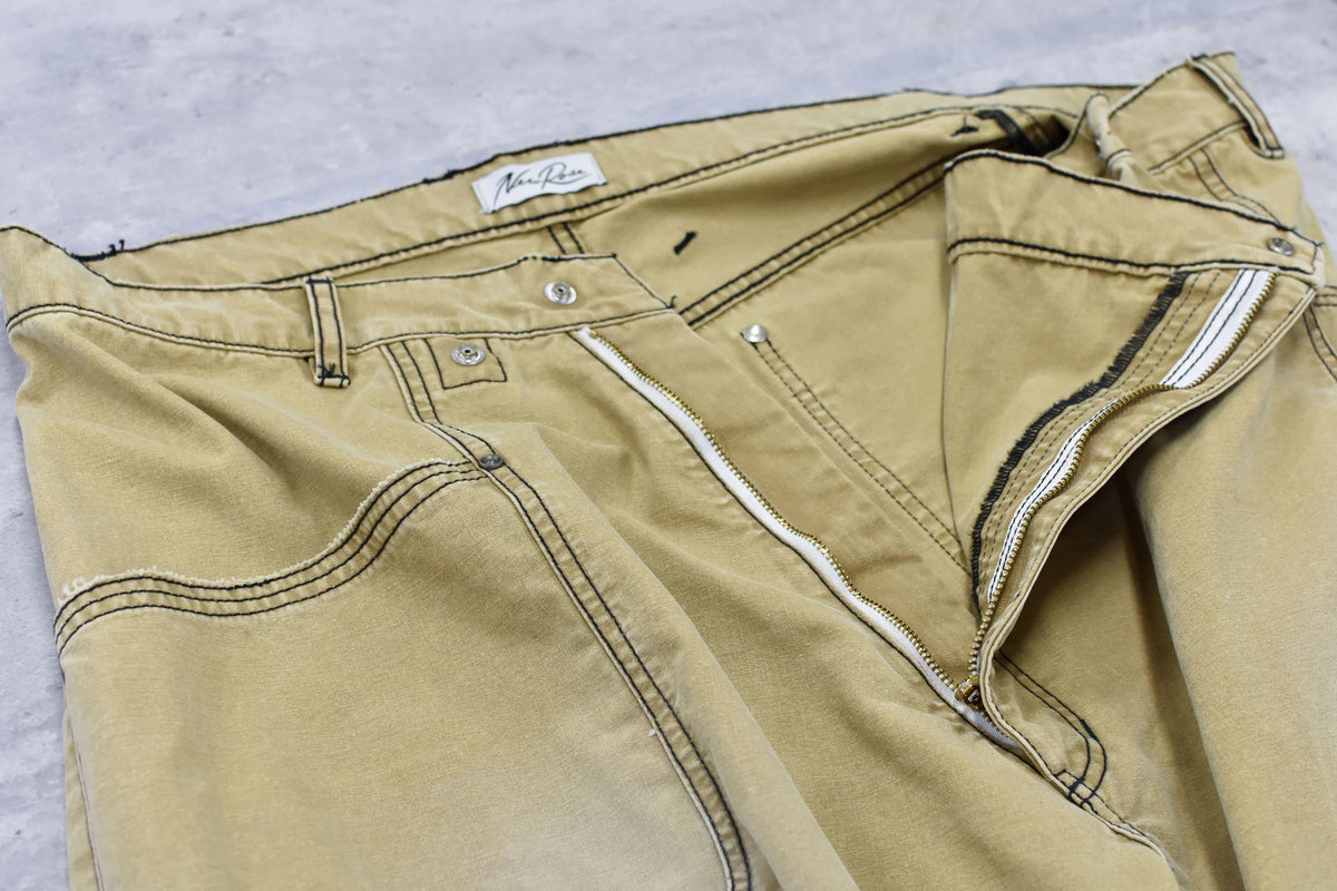 【New Rose】 【New Color ! 】Fold The Waist Pants ¥