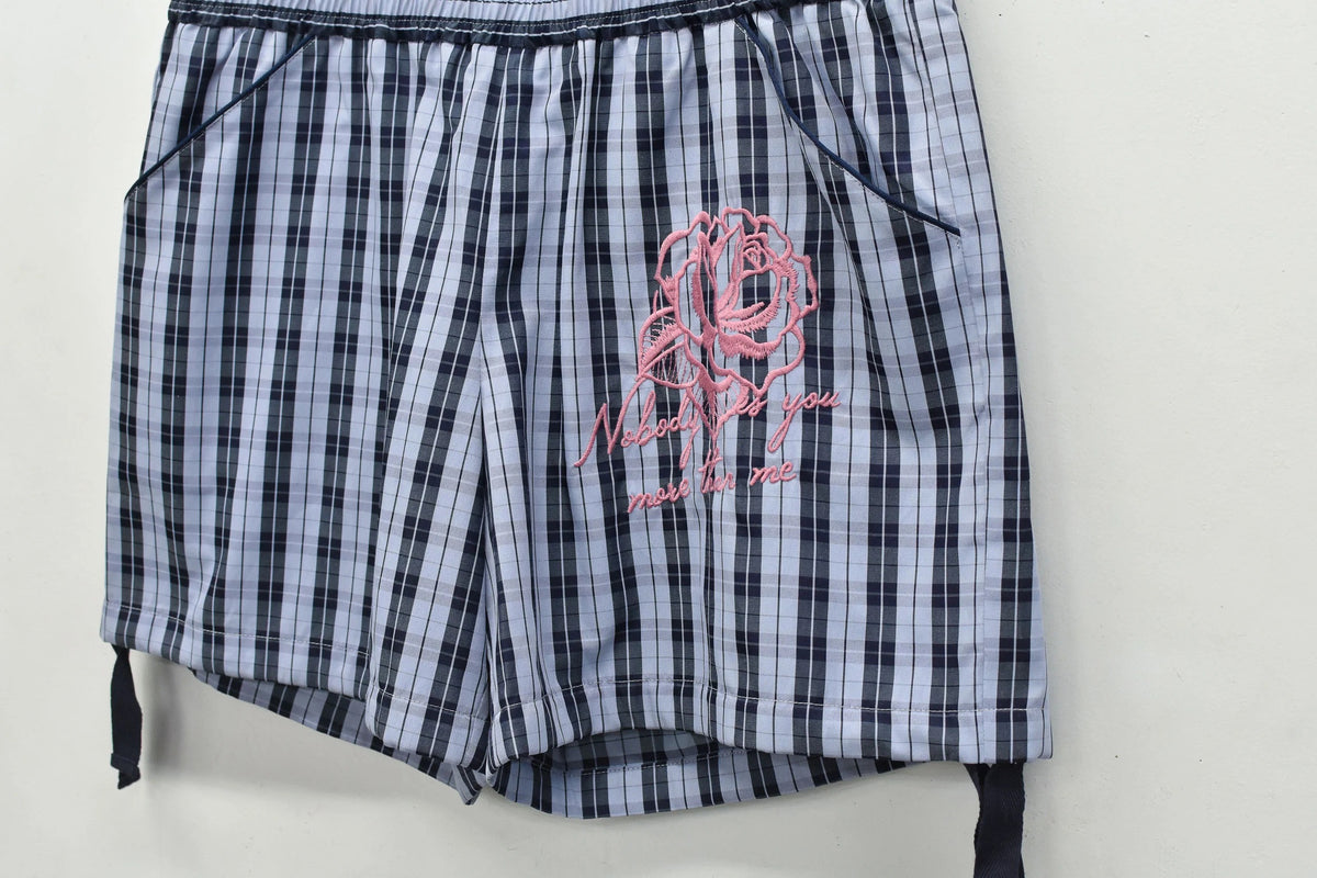 【New Rose】 Pajama Shorts / Embroidery