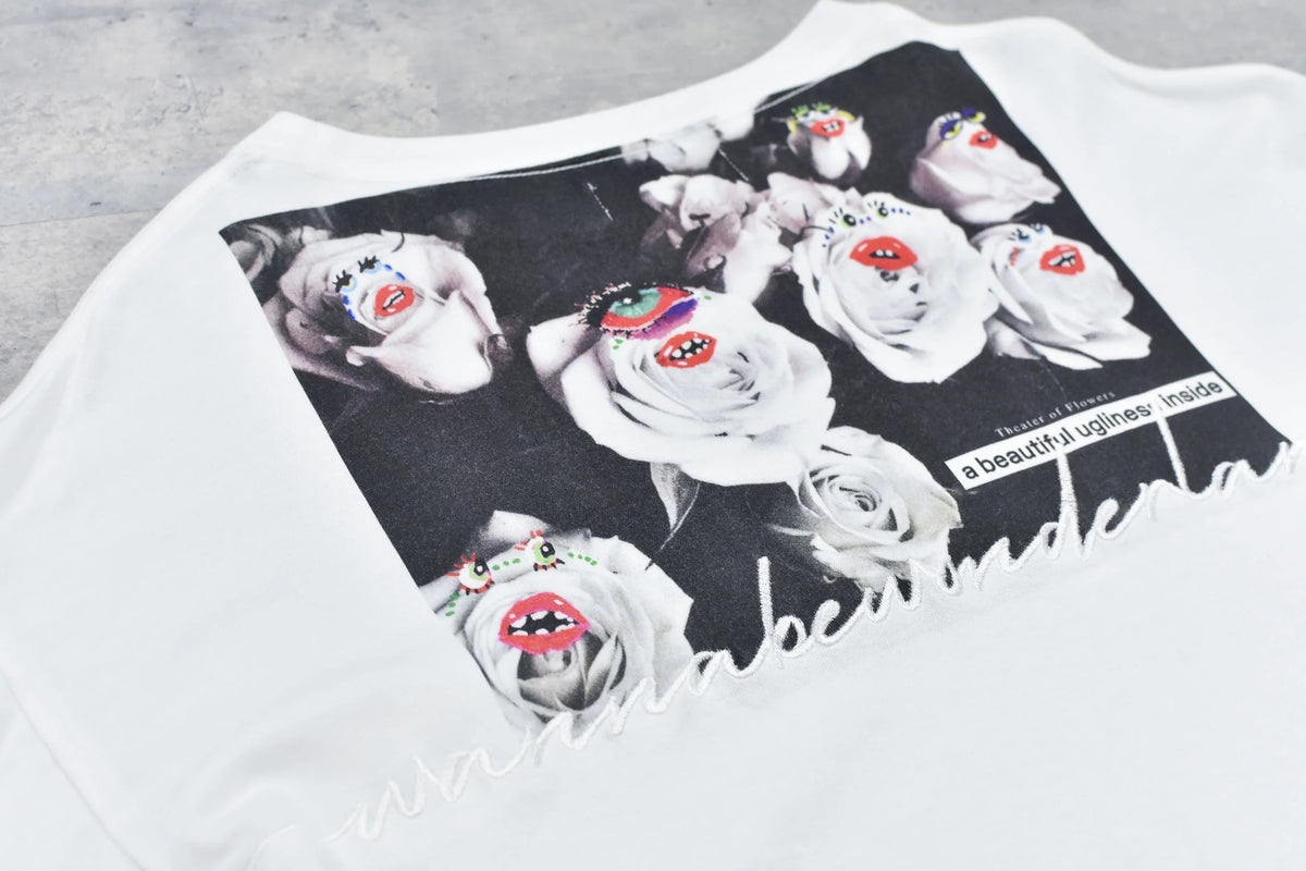 【New Rose】 Letter Embroidery Long Sleeve Shirt