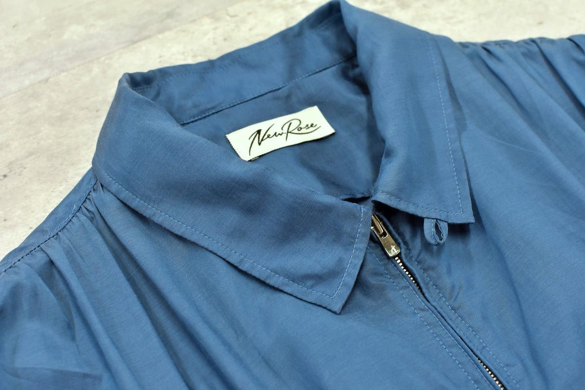 【New Rose】 Embroidery Wrinklework Blouson