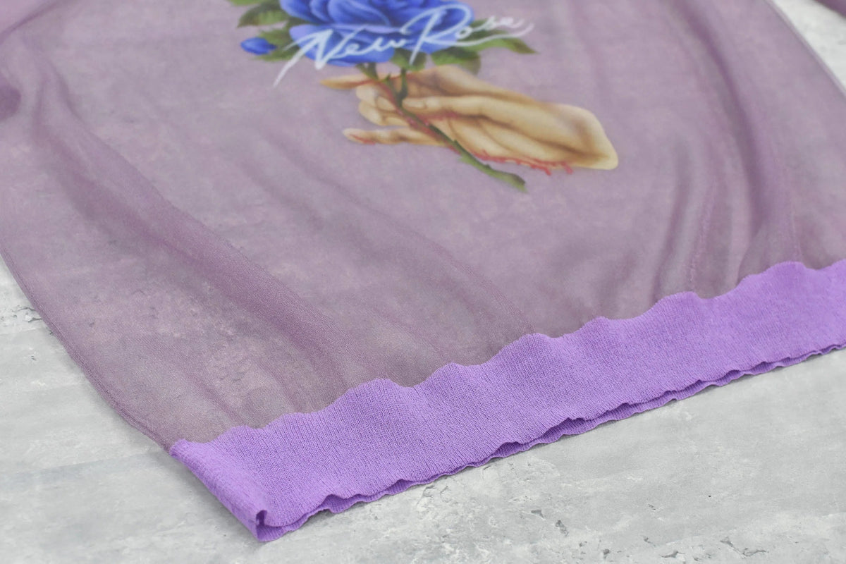 【New Rose】 Sheer Knit Pullover / Airbrush