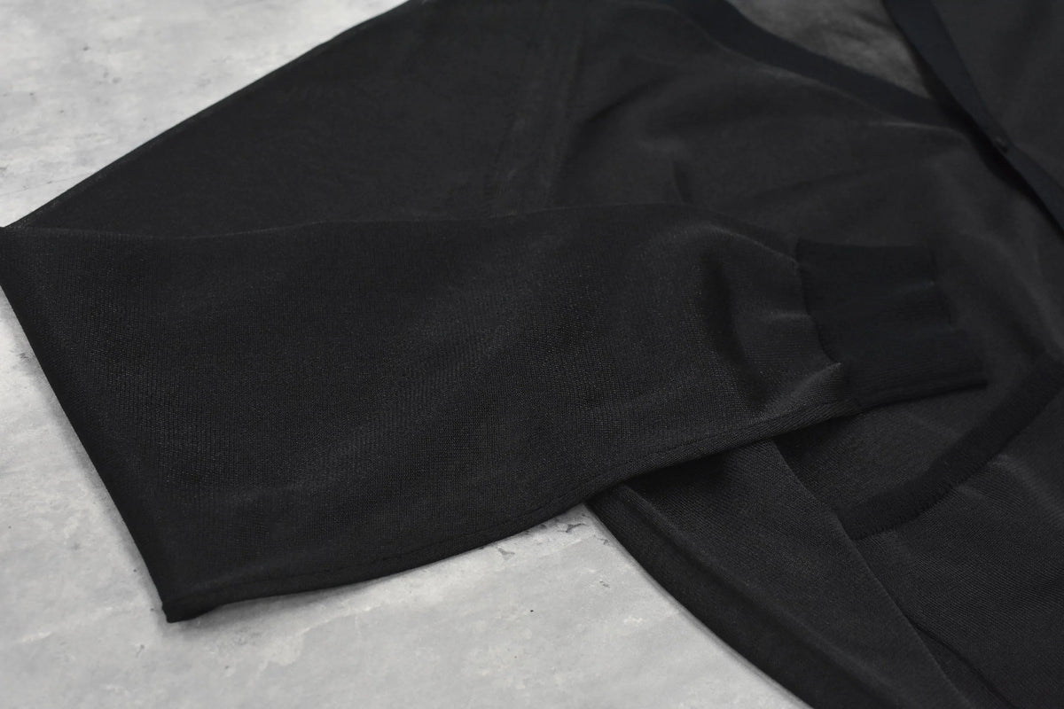 【New Rose】 Sheer Knit Cardigan / Airbrush