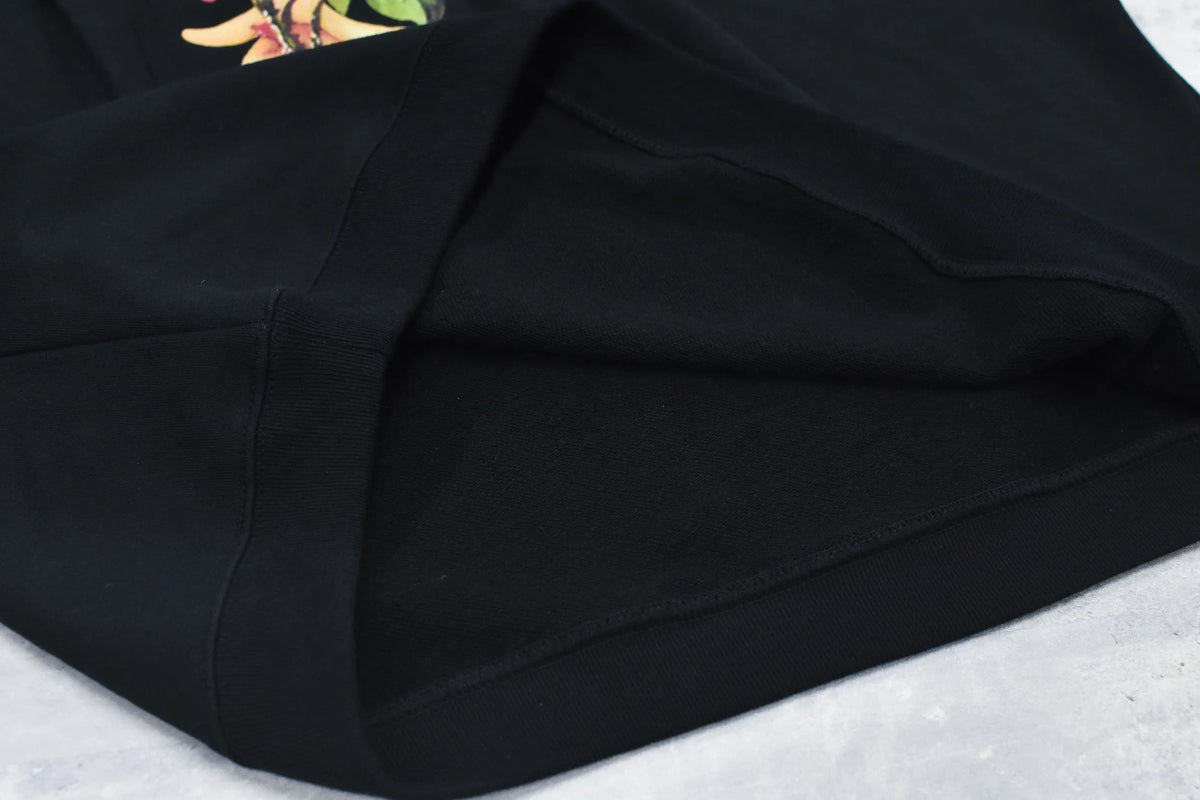 【New Rose】 Embroidery Wrinklework Sweatshirt / print