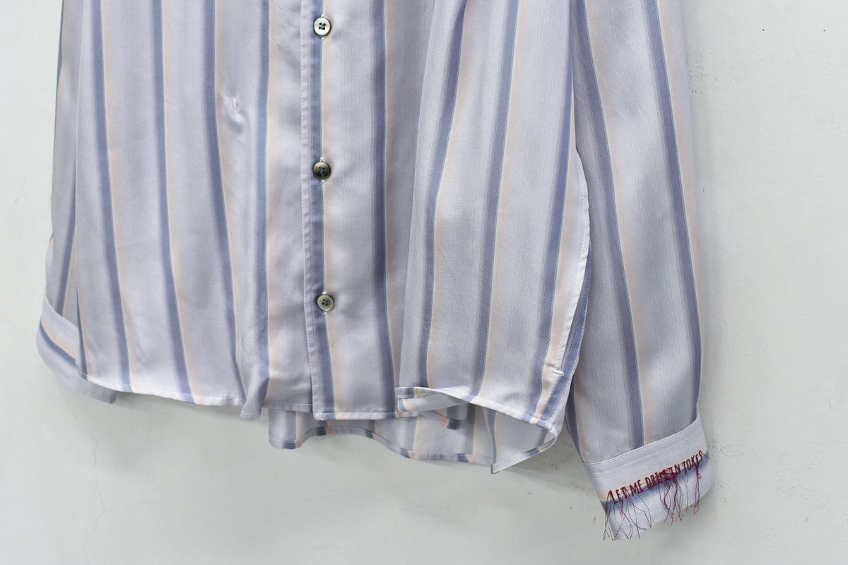 【New Rose】 Embroidery Wrinklework Long-sleeve Shirt