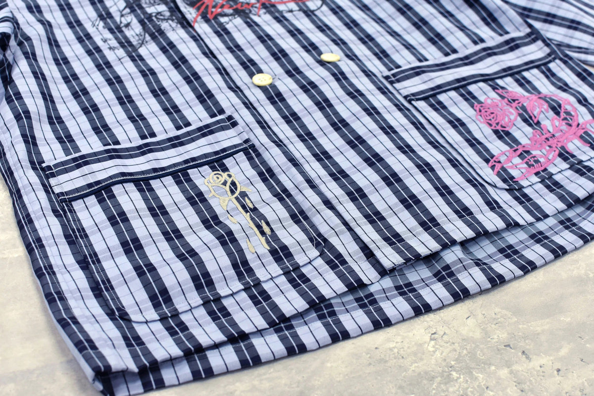【New Rose】 Pajama Jacket / Embroidery,Print