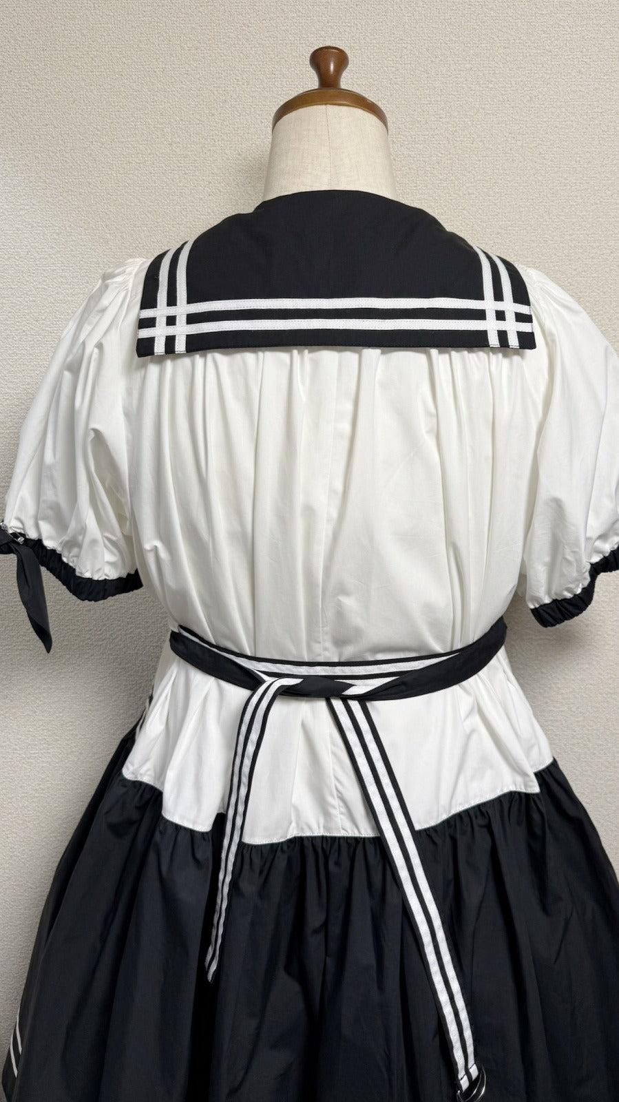 【Physical Drop】フィジカルドロップ ノスタルジックセーラーワンピース【プラスサイズ・コンビ色・ノーマル丈】